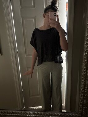 Olive green lululemon trousers